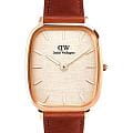 Daniel Wellington Daniel Wellington Marlon St Mawes Linen Rose Gold DW00100816  DW00100816 кварцевые женские часы бежевый циферблат, браслет кожаный — вид спереди