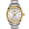 Tissot Tissot PR 100 T150.210.21.031.00 PR 100 T1502102103100 кварцевые женские часы серебристый циферблат, браслет нержавеющая сталь — вид спереди