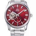 Orient Orient Contemporary RA-AR0010R  RA-AR0010R механические мужские часы красный циферблат, браслет нержавеющая сталь — вид спереди