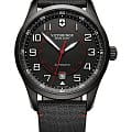 Victorinox Victorinox 241720  241720 механические мужские часы  черный циферблат, браслет кожа + нейлон — вид спереди