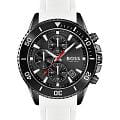 Hugo Boss Hugo Boss Admiral HB1513966  HB1513966 кварцевые мужские часы черный циферблат, браслет силикон — вид спереди
