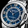 Stuhrling Stuhrling Heritage Depthmaster 1001.02 механические мужские часы часы крупный план синий циферблата