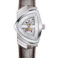 Hamilton Hamilton Ventura Auto H24515551  H24515551 кварцевые мужские часы белый циферблат, браслет кожаный — вид спереди