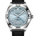 Breitling Breitling Chronomat Automatic GMT 40 P32398101C1S1  P32398101C1S1 механические мужские часы голубой циферблат, браслет каучук — вид спереди
