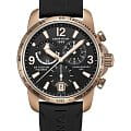 Certina Certina DS Podium Chronograph GMT Aluminium C001.639.97.057.04  C0016399705704 кварцевые мужские часы черный циферблат, браслет каучук — вид спереди