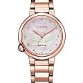 Citizen Citizen Citizen L EM0912-84Y  EM0912-84Y кварцевые женские часы перламутровый циферблат, браслет нержавеющая сталь с ip-покрытием — вид спереди