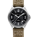Hamilton Hamilton Khaki Aviation Auto H76565835  H76565835 механические мужские часы черный циферблат, браслет кожаный — вид спереди