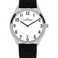 Jacques Lemans Jacques Lemans 1-2185A  1-2185A кварцевые женские часы белый циферблат, браслет кожаный — вид спереди