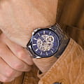 Wainer Wainer Masters Edition WA.25511-B механические мужские часы часы крупный план синий циферблата