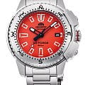 Orient Orient M-Force RA-AC0N02Y  RA-AC0N02Y механические мужские часы красный циферблат, браслет нержавеющая сталь — вид спереди