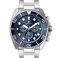 Wainer Wainer WA.10300-B  WA.10300-B кварцевые мужские часы синий циферблат, браслет нержавеющая сталь — вид спереди