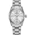 Hamilton Hamilton Jazzmaster Performer Auto H36105150  H36105150 механические женские часы серебристый циферблат, браслет нержавеющая сталь — вид спереди