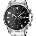 Casio Casio Edifice EFR-505D-1A EFR EFR-505D-1A кварцевые мужские часы черный циферблат, браслет нержавеющая сталь — вид спереди