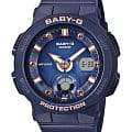 Casio Casio Baby-G BGA-250-2A2  BGA-250-2A2 кварцевые женские часы синий циферблат, браслет пластик — вид спереди
