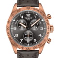 Tissot Tissot PRS 516 Chronograph T131.617.36.082.00 PRS 516 T1316173608200 кварцевые мужские часы  коричневый циферблат, браслет кожаный — вид спереди