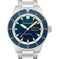 Spinnaker Spinnaker Hass SP-5099-44  SP-5099-44 механические мужские часы синий циферблат, браслет нержавеющая сталь — вид спереди