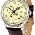 Orient Orient Sun & Moon RA-AK0803Y  — детали корпуса и кожаный
