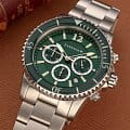 Earnshaw Earnshaw Duncan ES-8132-33 мужские часы зеленый циферблат на запястье