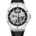 Kenneth Cole Kenneth Cole Automatic KCWGE0033505  KCWGE0033505 механические мужские часы черный циферблат, браслет нержавеющая сталь — вид спереди