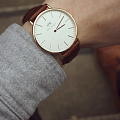 Daniel Wellington Daniel Wellington Classic Bristol DW00100009 кварцевые мужские часы часы, крупный план белый циферблат