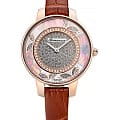 Romanson Romanson RL9A03LLR(WH)  RL9A03LLR(WH) кварцевые женские часы цветной циферблат, браслет кожаный — вид спереди