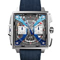 TAG Heuer TAG Heuer Monaco Split-seconds Chronograph CBW2182.FC8339  CBW2182.FC8339 механические мужские часы  серый циферблат, браслет тканевый — вид спереди