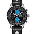 Hamilton Hamilton Khaki Aviation Converter Air Zermatt Limited Edition H76706730  H76706730 механические мужские часы черный циферблат, браслет кожаный — вид спереди