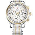 Swiss Military by Chrono Swiss Military by Chrono SM34052.05  SM34052.05 автокварц (кинетик) мужские часы антрацитовый циферблат, браслет нержавеющая сталь с pvd-покрытием — вид спереди