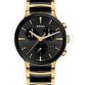 Rado Rado Centrix Chronograph R30211152  R30211152 кварцевые мужские часы черный циферблат, браслет сталь + керамические вставки — вид спереди