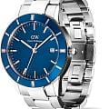 Daniel Wellington Daniel Wellington Iconic Paradigma Link Blue Enamel Silver DW00100820 , наручные мужские часы фото под углом