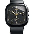 Rado Rado R5.5 R28389162  R28389162 кварцевые мужские часы черный циферблат, браслет высокотехнологичная плазменная керамика — вид спереди