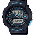 Casio Casio Baby-G BGA-240-1A3  BGA-240-1A3 кварцевые женские часы черный циферблат, браслет пластик — вид спереди