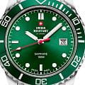 Swiss Military by Chrono Swiss Military Sports SM34109.03 кварцевые мужские часы часы, крупный план зеленый циферблат