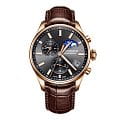 Aerowatch Aerowatch Les Grandes Classiques 78990 RO02  78990 RO02 кварцевые мужские часы черный циферблат, браслет кожаный — вид спереди
