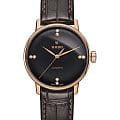 Rado Rado Coupole Classic R22865755 Classic R22865755 механические женские часы черный циферблат, браслет кожаный — вид спереди