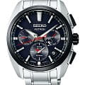 Seiko Seiko Astron GPS Solar SSH103J1  SSH103J1 кварцевые мужские часы синий циферблат, браслет нержавеющая сталь — вид спереди