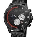 Just Cavalli Just Cavalli Gents JC1G063M0285  JC1G063M0285 кварцевые мужские часы черный циферблат, браслет сталь c pvd покрытием — вид спереди